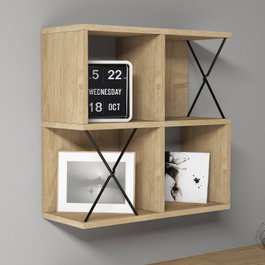 Hanah Home Estantería de pared Extra - Oak